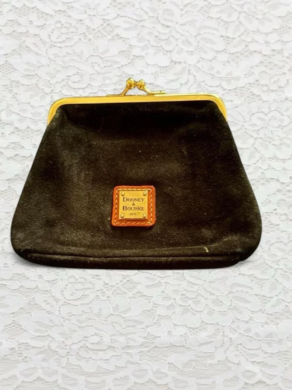 Black Dooney & Bourke suede leather pouch